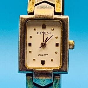 ELGIN ELA118 Women’s Vintage Quartz Bracelet Wristwatch Japan Movt Working Cond